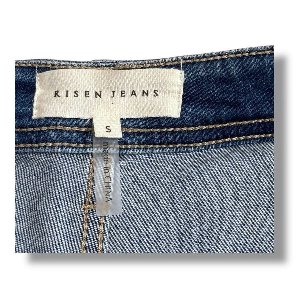 Risen High Rise Front Welt Pocket Denim Short RDS6245 Summer Flat Women’s Size S - Picture 8 of 11